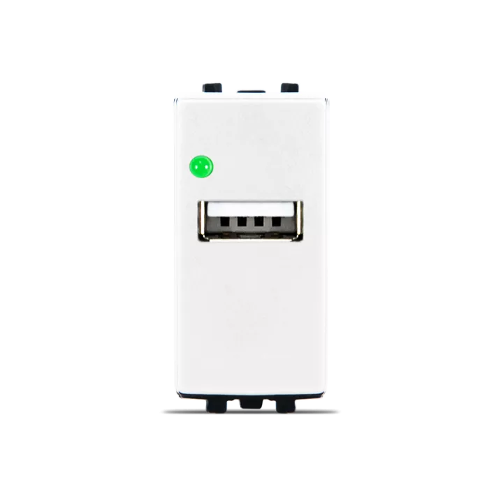 PRISE USB BLANC ALPHA