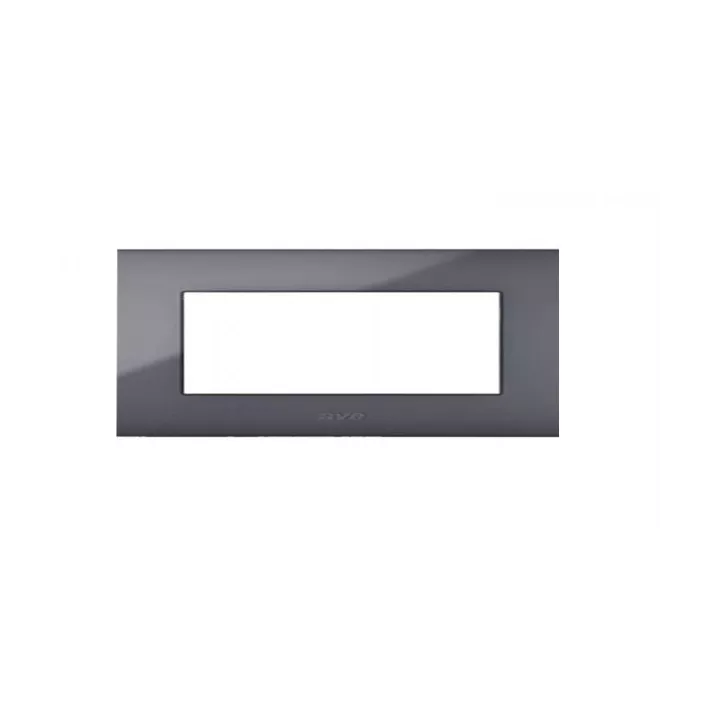 PLAQUE YOUNG 44 RECTANGULAIRE GRIS CENDRE 7 MODULES SOMEF