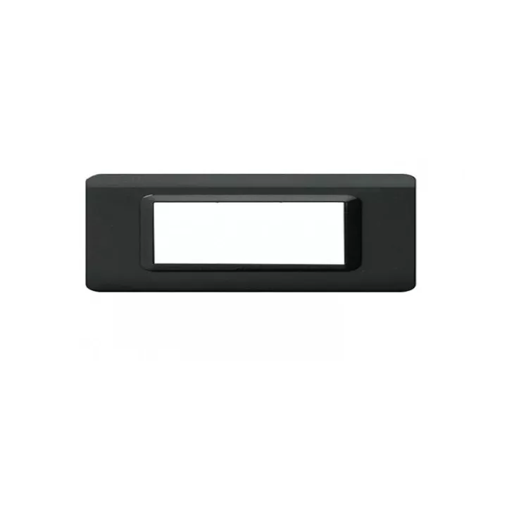 PLAQUE TECHNOPOLYMERE 44 RECTANGULAIRE GRIS FONCE 7 MODULES SOMEF PLAQUE TECHNOPOLYMERE 44 RECTANGULAIRE GRIS FONCE 7 MODULES SOMEF