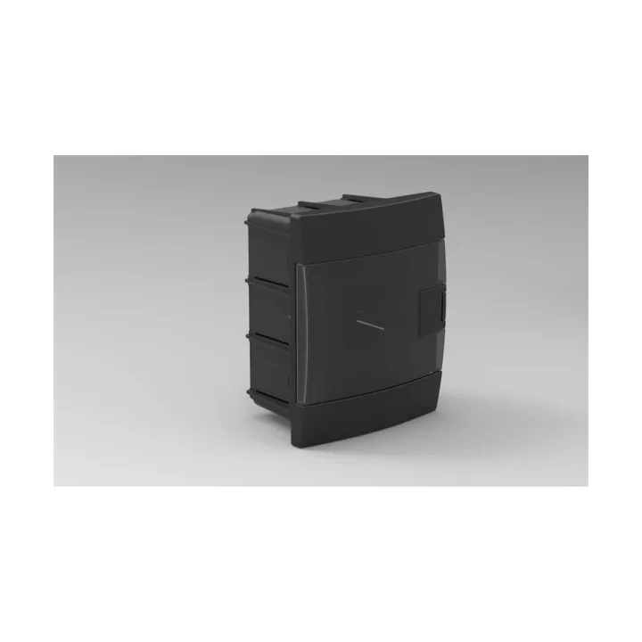 COFFRET ENCASTRÉ 4 MODULES NOIR PORTE FUMÉE HOROZ ELECTRIC COFFRET ENCASTRÉ 4 MODULES NOIR PORTE FUMÉE HOROZ ELECTRIC