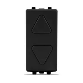DOUBLE BOUTON POUSSOIR POUR VOLETS ROULANTS NOIR ALPHA