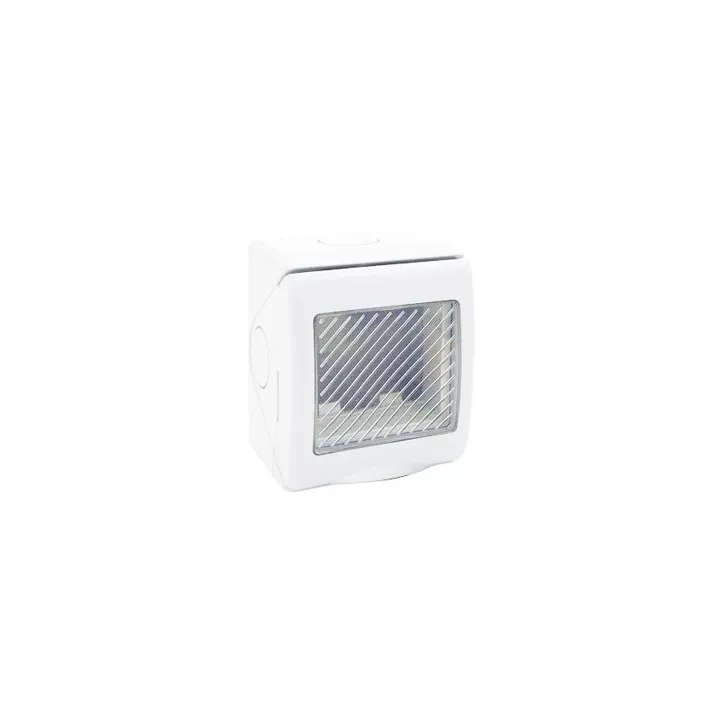 BOITE ÉTANCHE 2 MODULES BLANCHE SYS45 SOMEF BOITE ÉTANCHE 2 MODULES BLANCHE SYS45 SOMEF