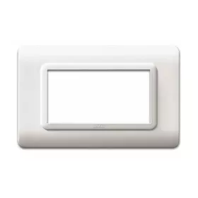 PLAQUE RECTANGULAIRE 4 MODULES BLANC SYS44 SOMEF
