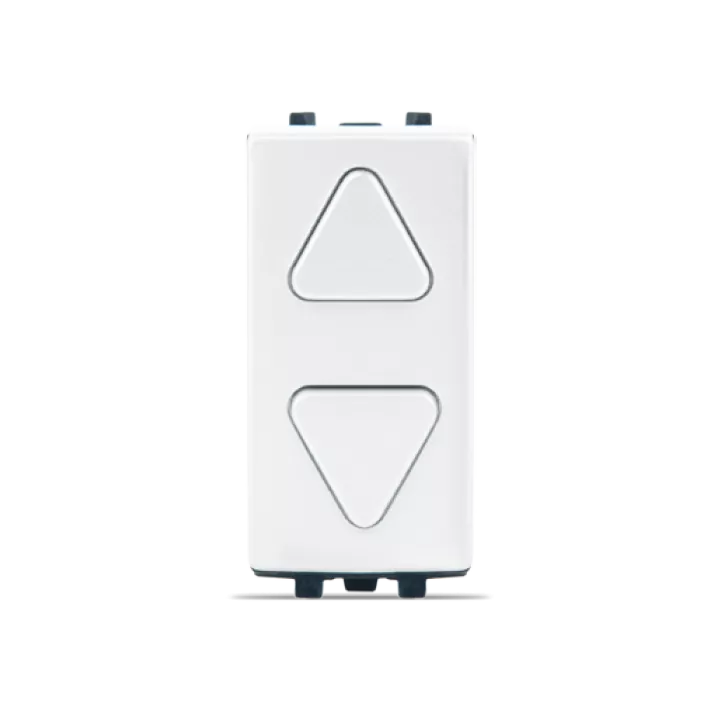 DOUBLE BOUTON POUSSOIR POUR VOLETS ROULANTS BLANC ALPHA