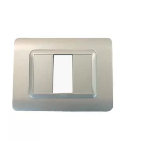 PLAQUE RECTANGULAIRE 1 MODULE CHAMPAGNE SYS44 SOMEF