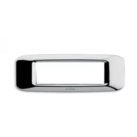 PLAQUE RECTANGULAIRE CHROMÉ 6 MODULES SYS45 SOMEF