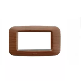 PLAQUE YES 45 RECTANGULAIRE BOIS FONCE 4 MODULES SOMEF
