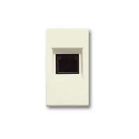 PRISE TÉLÉPHONIQUE RJ11 4 PLOTS IVOIRE SYS45 SOMEF
