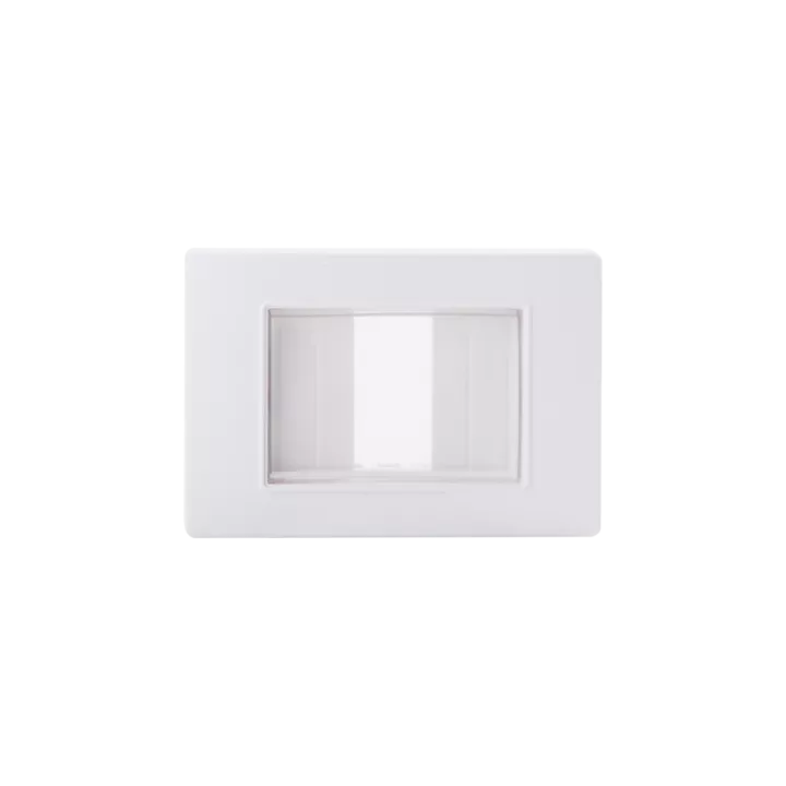 PLAQUE ÉTANCHE 3MODULES BLANC ALPHA