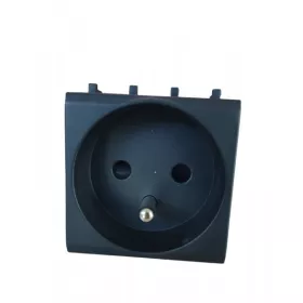 PRISE 2P+T 16A NOIR MAT SYS43 SOMEF