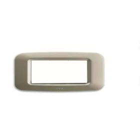 PLAQUE RECTANGULAIRE CHAMPAGNE 4 MODULES SYS45 SOMEF