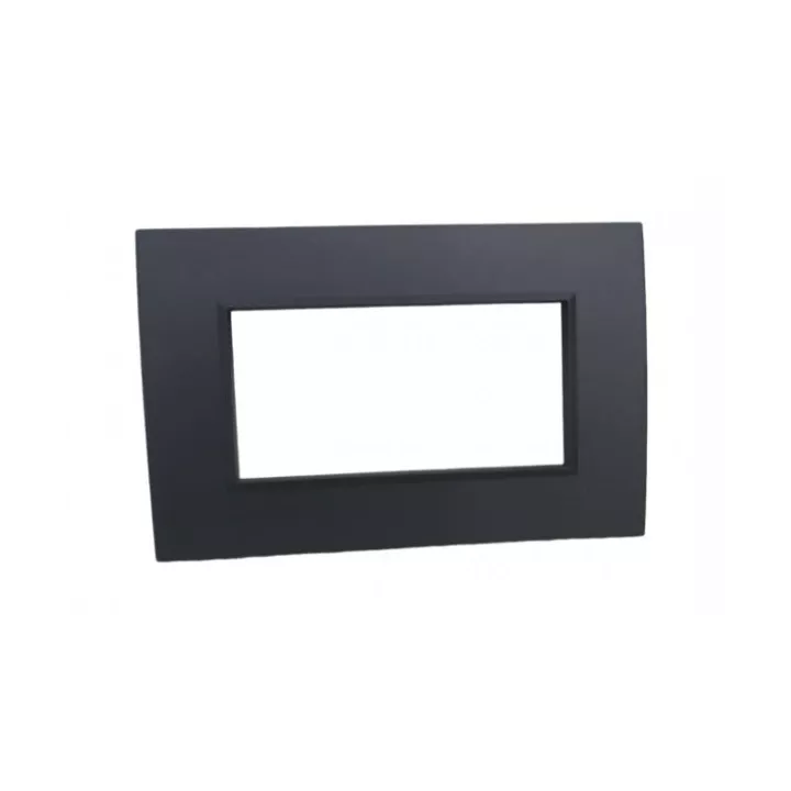 PLAQUE RECTANGULAIRE 4 MODULES NOIR MAT SYS43 SOMEF PLAQUE RECTANGULAIRE 4 MODULES NOIR MAT SYS43 SOMEF