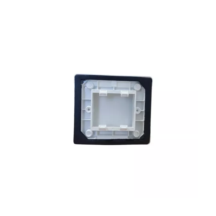 PLAQUE ÉTANCHE ENCASTRE CARREE 2 MODULES SYS45 AVEC COUVERCLE BLANC SOMEF PLAQUE ÉTANCHE ENCASTRE CARREE 2 MODULES SYS45 AVEC COUVERCLE BLANC SOMEF