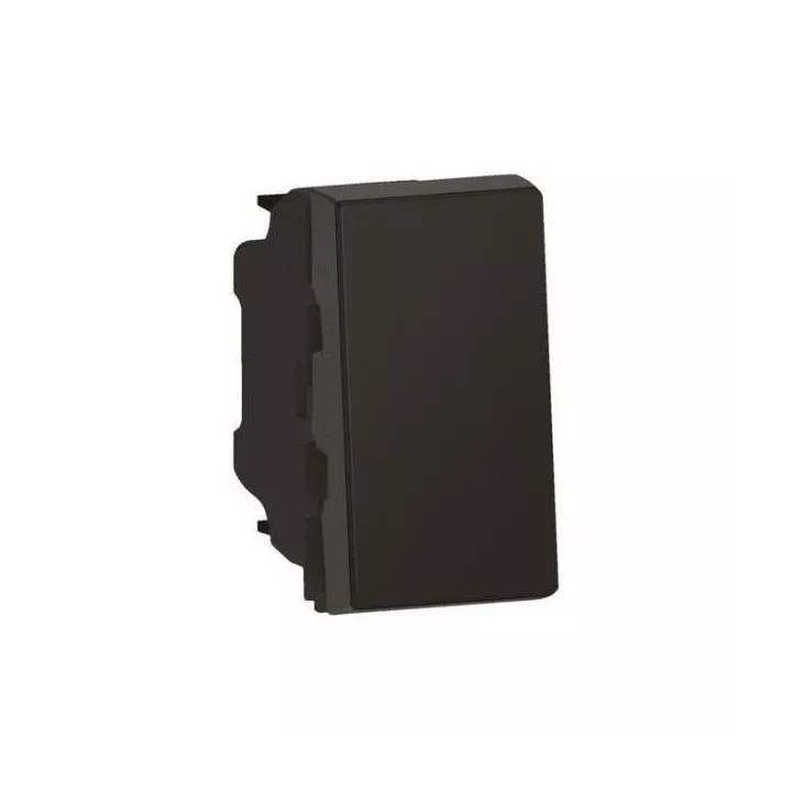 INTERRUPTEUR SIMPLE ALLUMAGE NOIR MAT SYS43 SOMEF
