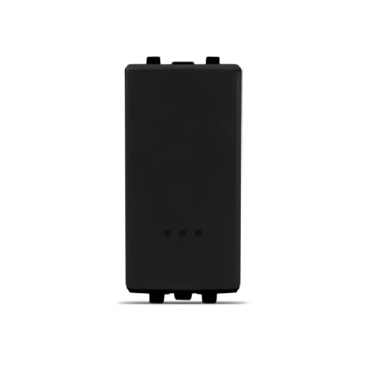 BOUTON POUSSOIR AVEC VOYANT 16A NOIR ALPHA