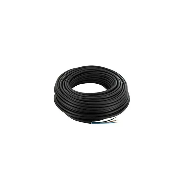 CÂBLE SOUPLE H05VVF 3x1.5 NOIR 1M