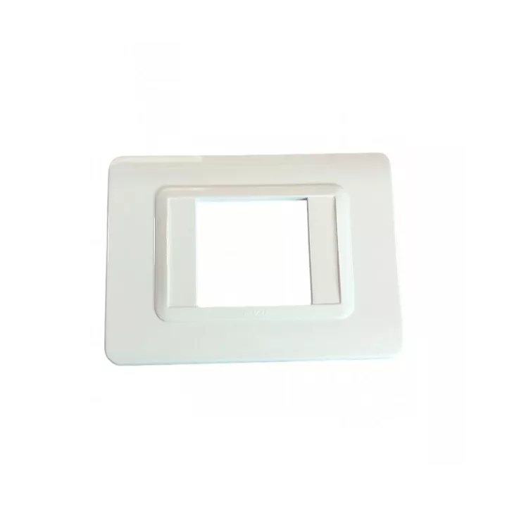 PLAQUE RECTANGULAIRE POUR PRISE BLANC SYS44 SOMEF