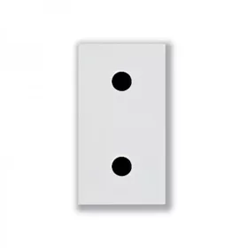 PRISE 2 POLES 16A BLANC SYS43 SOMEF