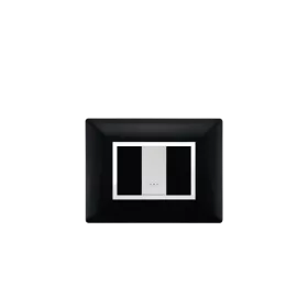PLAQUE RECTANGULAIRE 1MODULE NOIR ALPHA