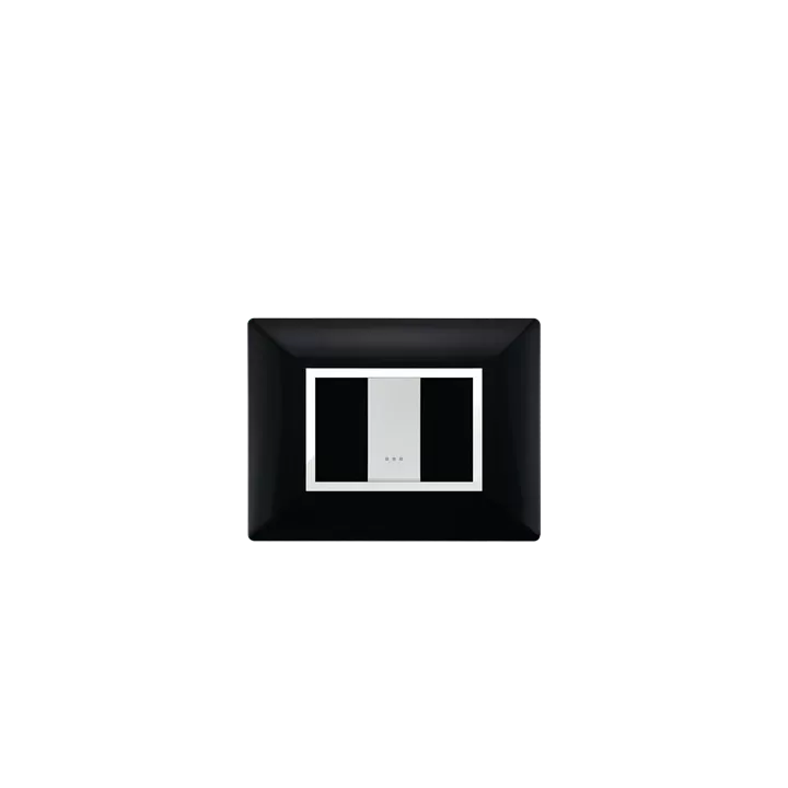 PLAQUE RECTANGULAIRE 1MODULE NOIR ALPHA