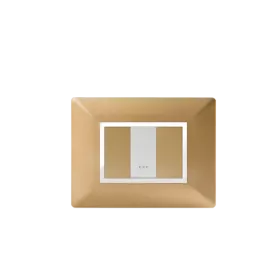 PLAQUE RECTANGULAIRE 1MODULE DORÉ ALPHA