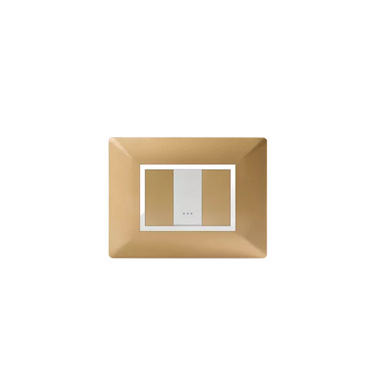 PLAQUE RECTANGULAIRE 1MODULE DORÉ ALPHA