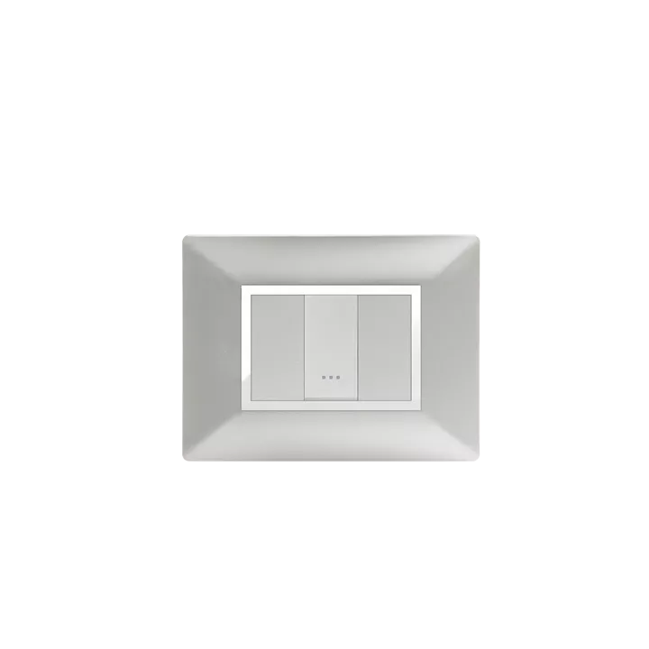 PLAQUE RECTANGULAIRE 1MODULE SILVER ALPHA PLAQUE RECTANGULAIRE 1MODULE SILVER ALPHA