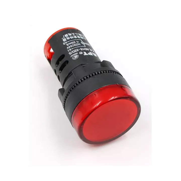 VOYANT DE SIGNALISATION LED AD16-22DS 220V ROUGE VOYANT DE SIGNALISATION LED AD16-22DS 220V ROUGE
