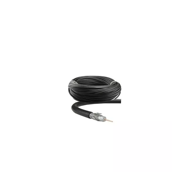 CÂBLE SATELLITE COAXIAL NOIR 1M