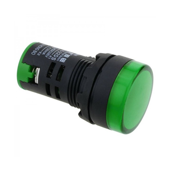 VOYANT DE SIGNALISATION LED ND16-22DS 220V VERT