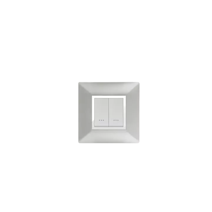 PLAQUE CARRÉE 2MODULES SILVER ALPHA