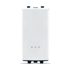 BOUTON POUSSOIR AVEC VOYANT 16A BLANC ALPHA