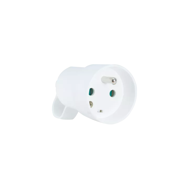 FICHE FEMELLE 2 POLES+TERRE 16A AVEC ANNEAU AVEC OBTURATEUR SIMEF