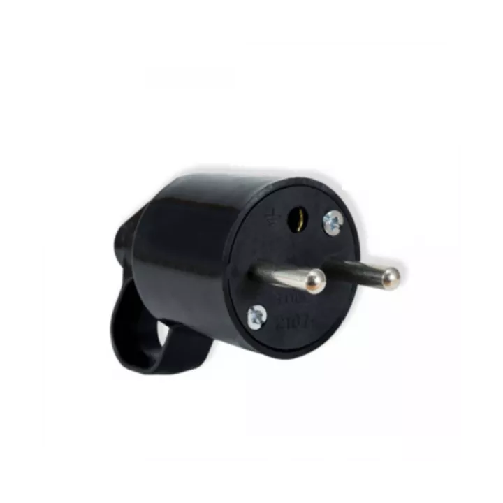 FICHE MÂLE 2 PÔLES+TERRE 16A AVEC ANNEAU STIEL