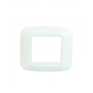 PLAQUE CARRÉE BLANC 2 MODULES SYS45 SOMEF
