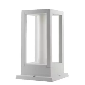 POTELET LED EXTÉRIEUR 2*3W/IP54 LUMIÈRE JAUNE H 25CM BLANC EKOLED