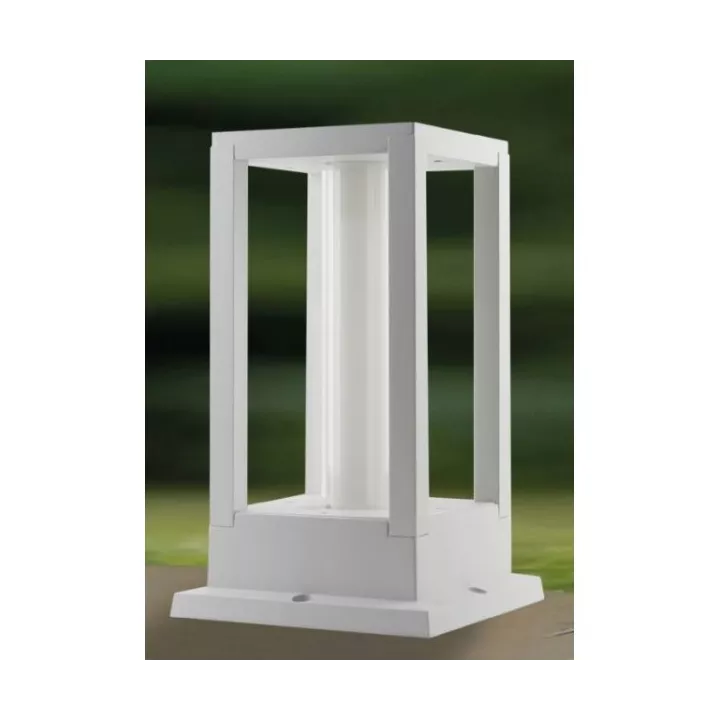 POTELET LED EXTÉRIEUR 2*3W/IP54 LUMIÈRE JAUNE H 25CM BLANC EKOLED POTELET LED EXTÉRIEUR 2*3W/IP54 LUMIÈRE JAUNE H 25CM BLANC EKOLED