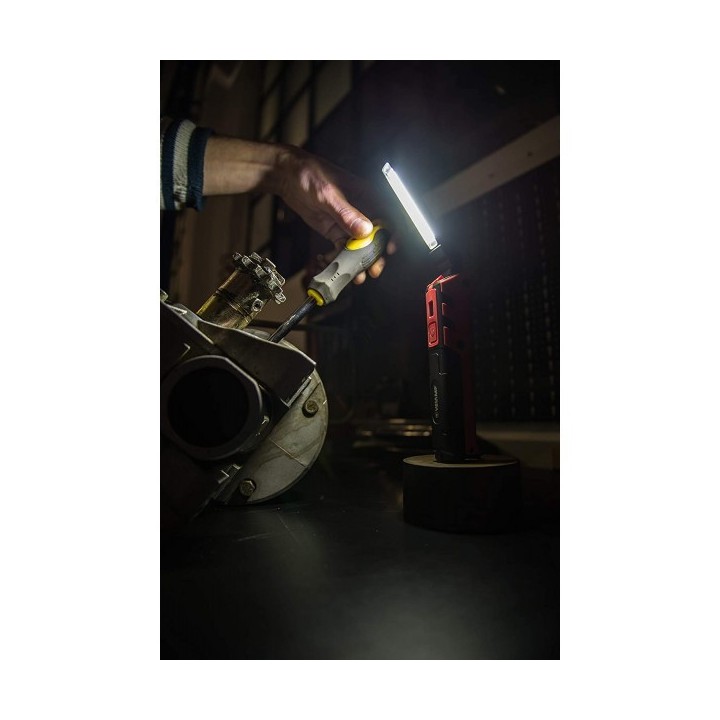 LAMPE TORCHE LED 2 EN 1 RECHARGEABLE : LANTERNE COB 5W + TORCHE 3W HAUTE PUISSANCE VELAMP
