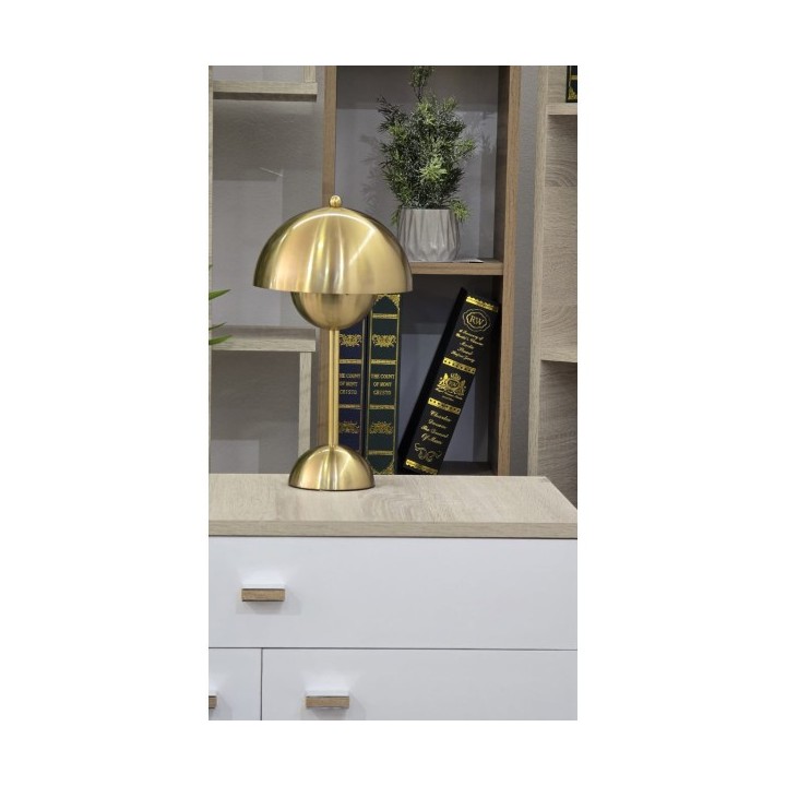 ABAT JOUR LED MODERNE DORE H34CM,LAMPE DE CHEVET