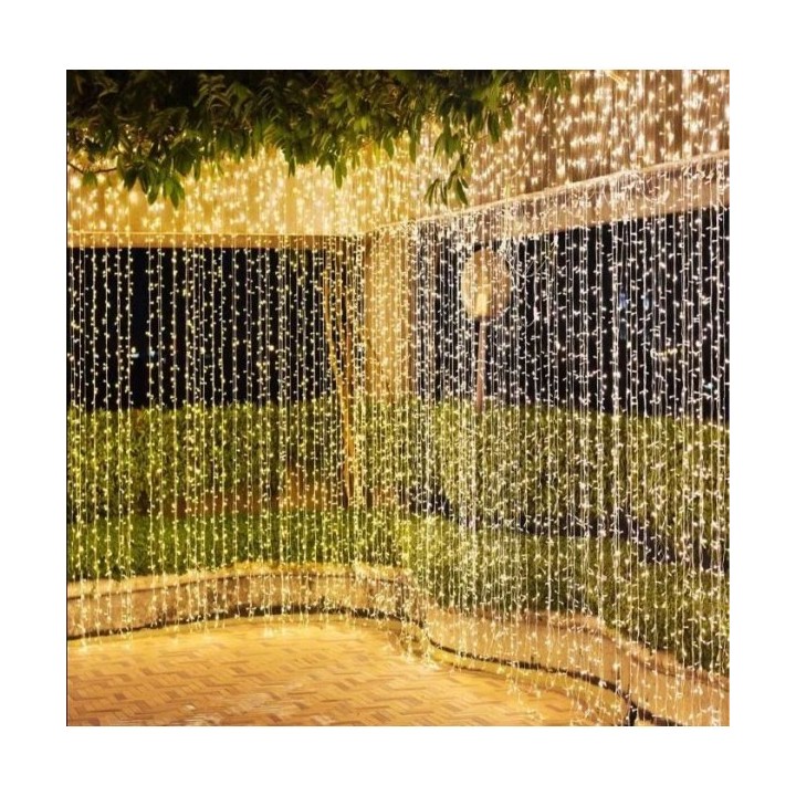 GUIRLANDE LUMINEUSE LED 10M IP65 220V LUMIÈRE JAUNE EKOLED GUIRLANDE LUMINEUSE LED 10M IP65 220V LUMIÈRE JAUNE EKOLED