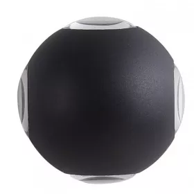 APPLIQUE EXTÉRIEURE LED 2*4W LUMIÈRE JAUNE NOIR EKOLED