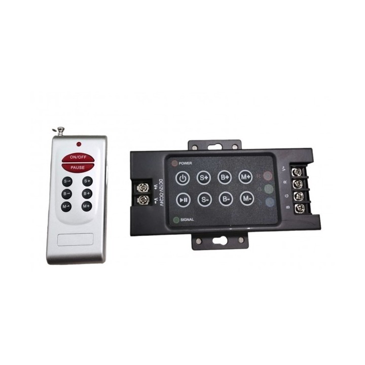 CONTRÔLEUR LED DC12V 24V 360W SANS FIL À DISTANCE RGB EKOLED CONTRÔLEUR LED DC12V 24V 360W SANS FIL À DISTANCE RGB EKOLED