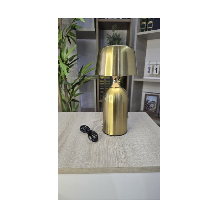LAMPE DE TABLE LED MODERNE RECHARGEABLE GOLD H25CM, LAMPE DE CHEVET