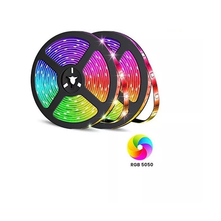 RUBAN LED 12V MULTICOLORE 5 MÈTRES 5050/60 EKOLED RUBAN LED 12V MULTICOLORE 5 MÈTRES 5050/60 EKOLED