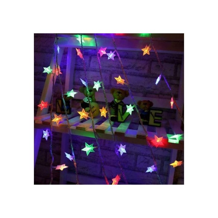 GUIRLANDE LUMINEUSE LED ÉTOILE 10M 220V RGB EKOLED GUIRLANDE LUMINEUSE LED ÉTOILE 10M 220V RGB EKOLED