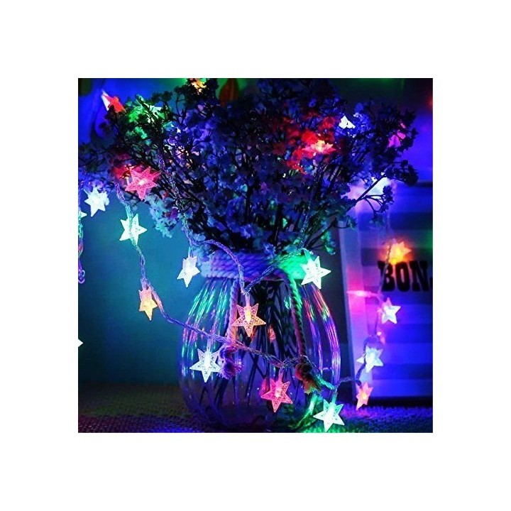 GUIRLANDE LUMINEUSE LED ÉTOILE 10M 220V RGB EKOLED GUIRLANDE LUMINEUSE LED ÉTOILE 10M 220V RGB EKOLED