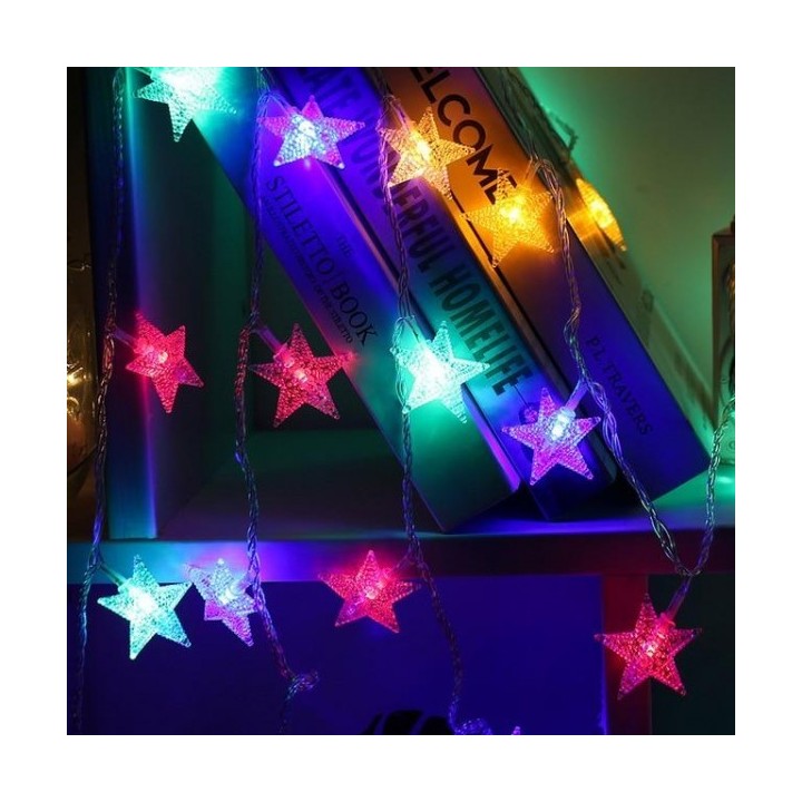GUIRLANDE LUMINEUSE LED ÉTOILE 10M 220V RGB EKOLED GUIRLANDE LUMINEUSE LED ÉTOILE 10M 220V RGB EKOLED