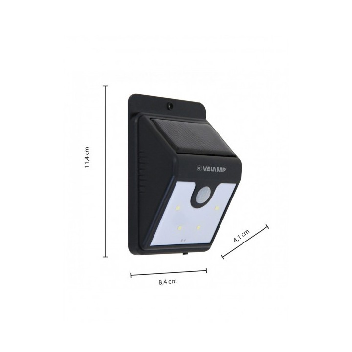 APPLIQUE LED SOLAIRE AVEC DÉTECTEUR DE MOUVEMENT IP44 VELAMP