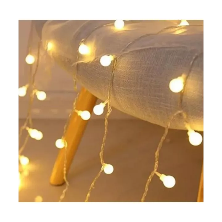 GUIRLANDE LUMINEUSE LED BOULE 10M LUMIÈRE BLANC CHAUD EKOLED GUIRLANDE LUMINEUSE LED BOULE 10M LUMIÈRE BLANC CHAUD EKOLED