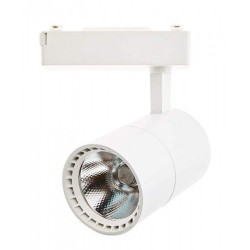 PROJECTEUR LED SUR RAIL BLANC 12W LUMIÈRE BLANCHE EKOLED